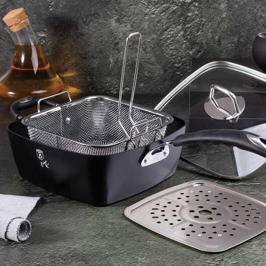 Berlinger Haus Black Professional Line Τηγάνι από Αλουμίνιο με Καπάκι με Αντικολλητική Επίστρωση 9cm