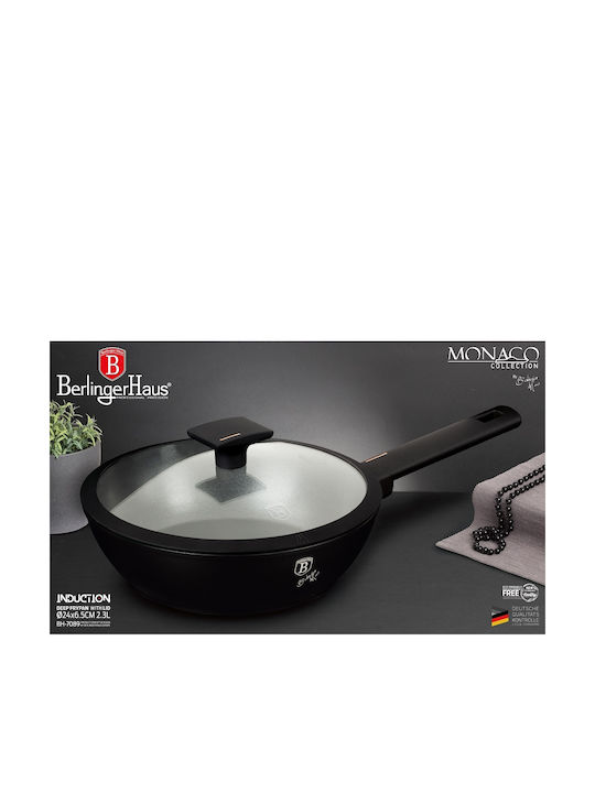 Berlinger Haus Monaco Collection Pan With Lid made of Aluminum with Non-Stick Coating 24cm