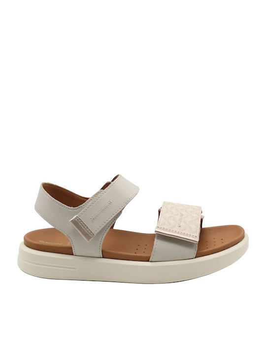 D Xand 2s E Δερμάτινα Γυναικεία Σανδάλια Sporty Μπεζ