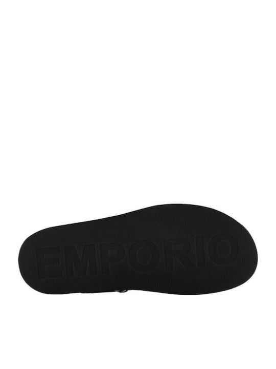 Women's Flat Sandals in Black Color