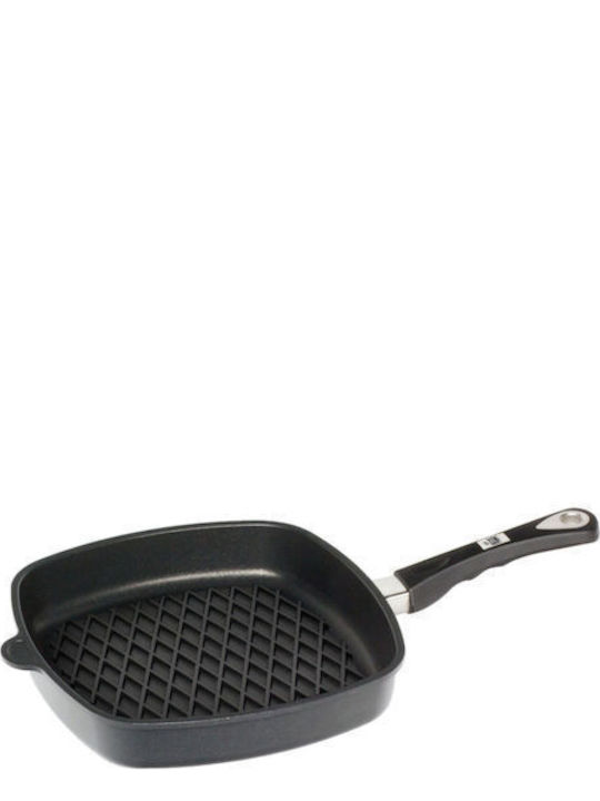 AMT Gastroguss Aluminum Grill Pan with Non-Stick Coating 28cm
