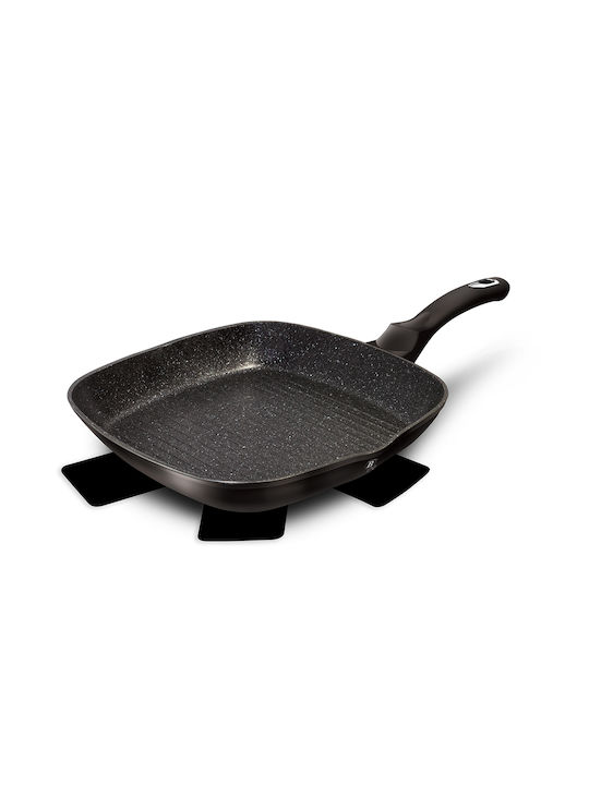Berlinger Haus Black Silver Collection Γκριλιέρα από Αλουμίνιο με Επίστρωση από Πέτρα 28cm
