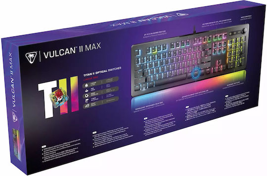 Turtle Beach Vulcan II Max Gaming Mechanische Tastatur mit RGB-Beleuchtung (Englisch US)