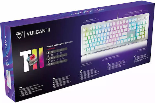 Turtle Beach Vulcan II Gaming Keyboard with RGB lighting (English US) White