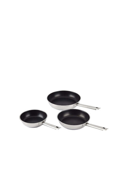 Rosle Elegance Set De Tigăi Din Aluminiu Cu Acoperire Interioară Antiaderent 3 Piese