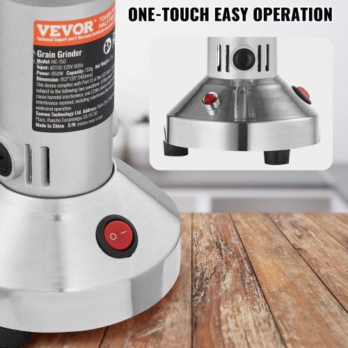 Vevor 150g Gewerblicher Gewürzmühlen Hochgeschwindigkeits-Elektrischer Getreidemühle