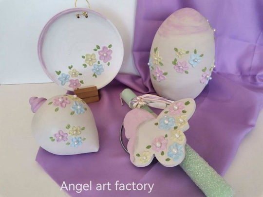 Ceramic Plate Rococo Romantic Flaur Bead