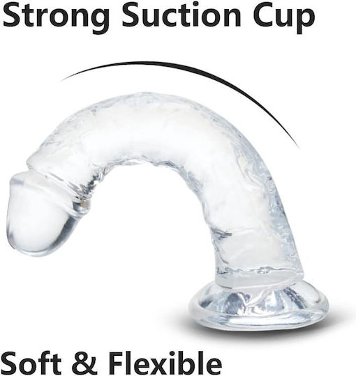 SMD Vanguard Ρεαλιστικό Dildo με Βεντούζα Διάφανο 18cm