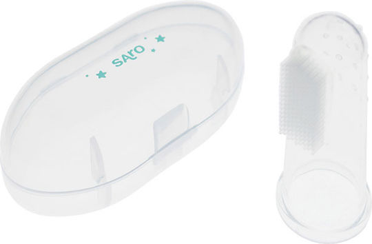 Saro Baby Finger Toothbrush For 3m+ Transparent