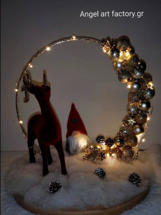 Christmas Lighted Decorative Wreath