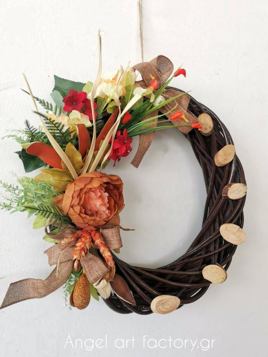 Crăciun Decorativ Lemnos Coroană de flori