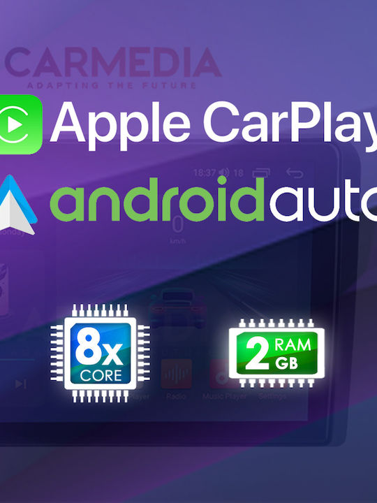 Carmedia Ηχοσύστημα Αυτοκινήτου για Volvo S60 2010-2018 (Bluetooth/USB/AUX/WiFi/GPS/Apple-Carplay/Android-Auto) με Οθόνη Αφής 11.8"