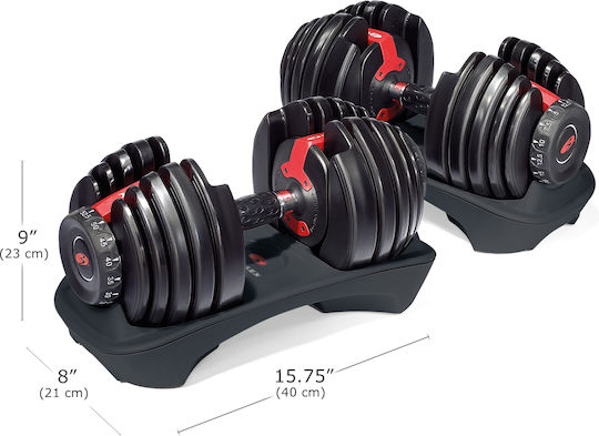 Bowflex Set de gantere 2x 24kg Reglabil cu stand
