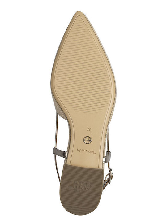 Damen Ballerinas Slingback in Beige Farbe