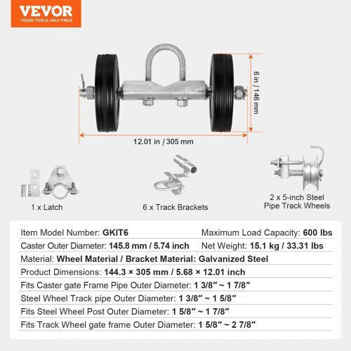 Vevor Set Motor pentru ușă de garaj culisantă până la 600kg