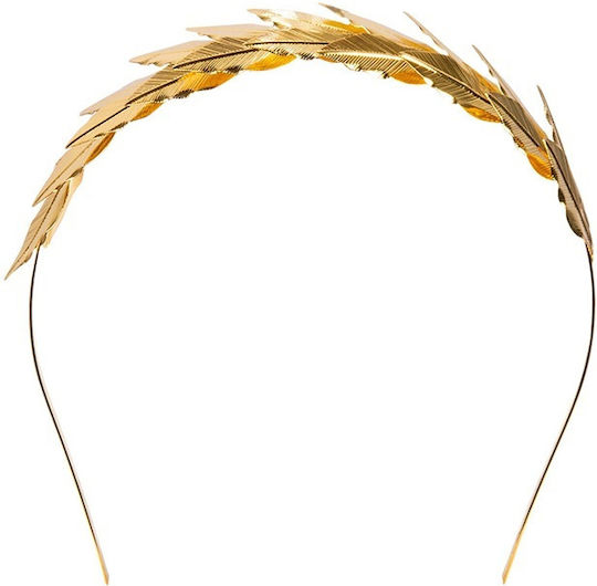 Karneval Kranz Gold aus Metall 1Stück