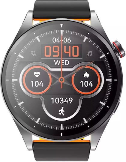 MaxCom Iron 54mm Smartwatch με SIM και Παλμογράφο (Γκρι)