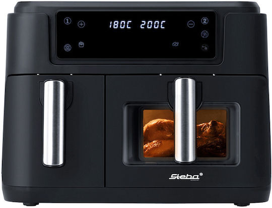 Steba Hf 9500 Duo Friteuză cu aer cu Coș Detașabil Dublu 9.5lt Negru