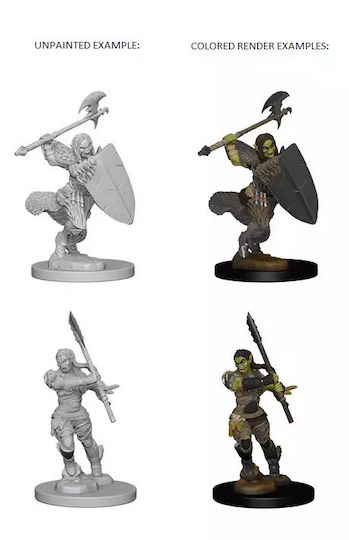 WizKids Pathfinder Deep Cuts Figură Nevopsită Barbară Jumătate Orc Feminină