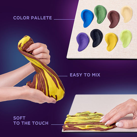Okto Diy Creative Painting Set 3d With Clay Gustav Klimt The Kiss 12-99 Years 10006