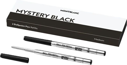 Mont Blanc Replacement Ink for Ballpoint Pen Medium in Black color Ballpoint Medium 2pcs