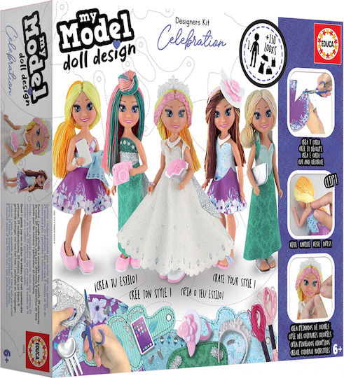 Educa Children's Craft My Model Doll Design- Celebration for Children 6+ years old Years