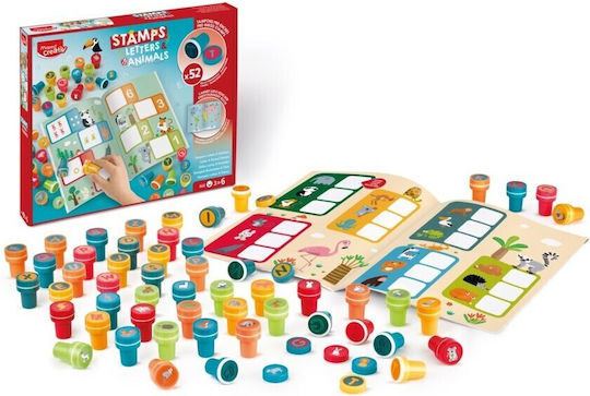 Maped Creative 52 печата букви животни Maped