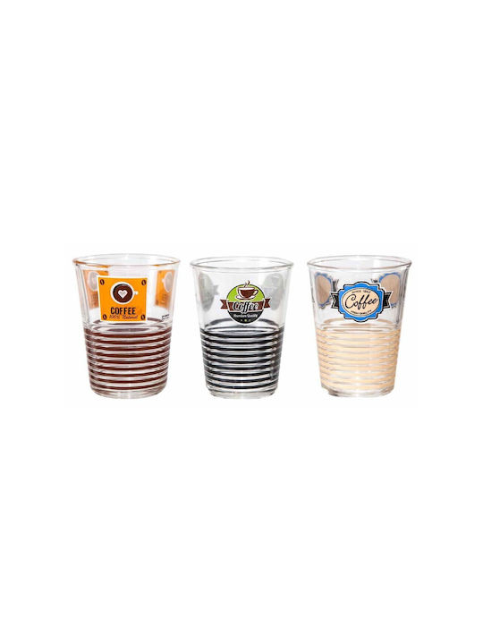 Cerve Coffee Tag Picnic Σετ Ποτήρια Νερού από Γυαλί 6τμχ