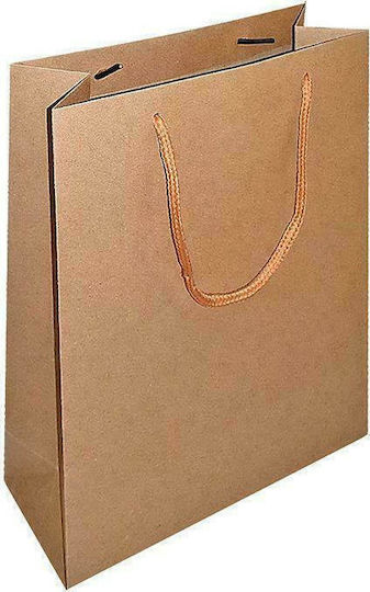 Justnote Paper Bag for Gift Brown 26x12x33cm.