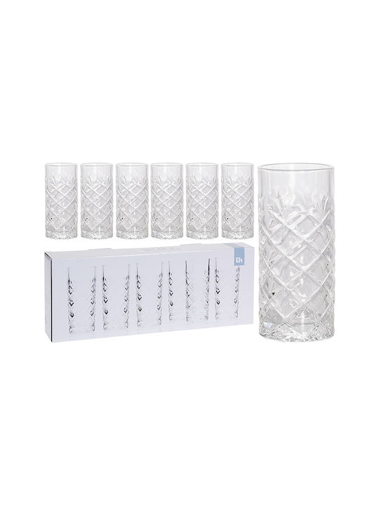 Zaros Set of Glasses Water made of Glass 6pcs