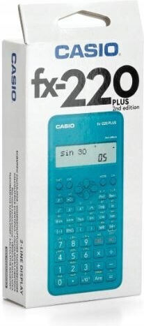 Casio FX 220 Plus Calculator Scientific 12 Digits in Turquoise Color 1pcs