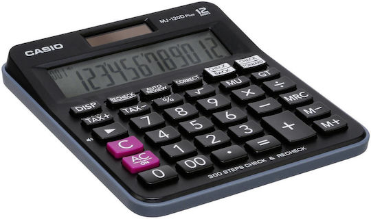 Casio Calculator Accounting 12 Digits in Black Color 1pcs