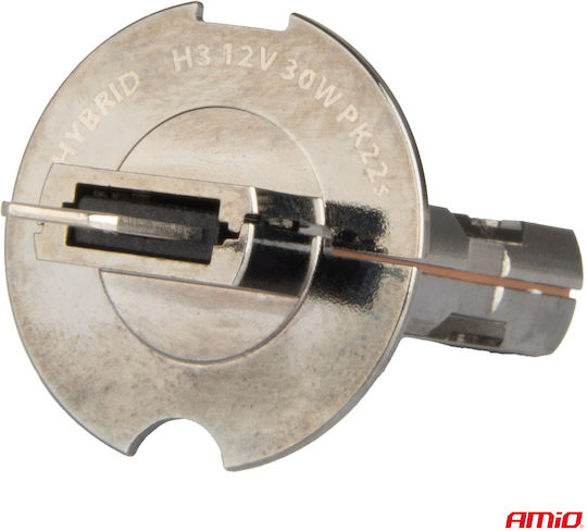 AMiO Lampen Auto H3 Canbus LED 6000K Kaltes Weiß 12V 60W 2Stück