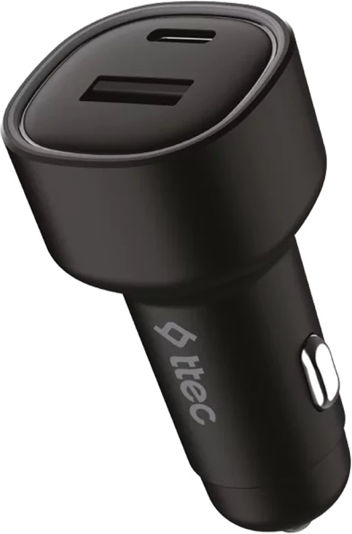 TTEC Φορτιστής Αυτοκινήτου 48W με Θύρες: 1xUSB 1xType-C