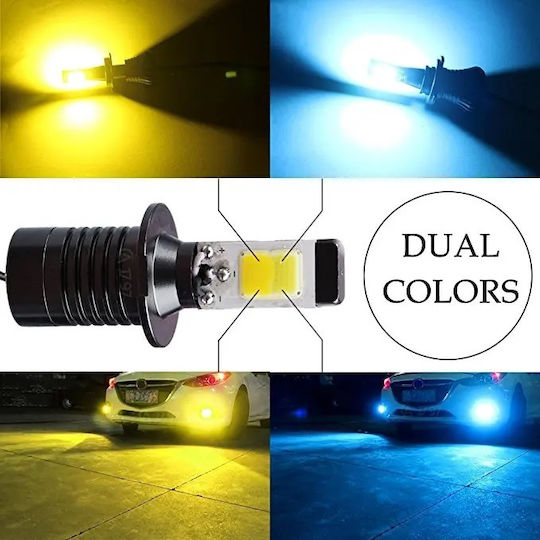 Lamps Car H11 LED Yellow 12V 30W 1pcs