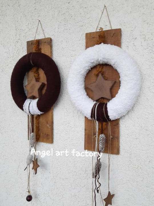 Christmas Wooden Decorative Wreath