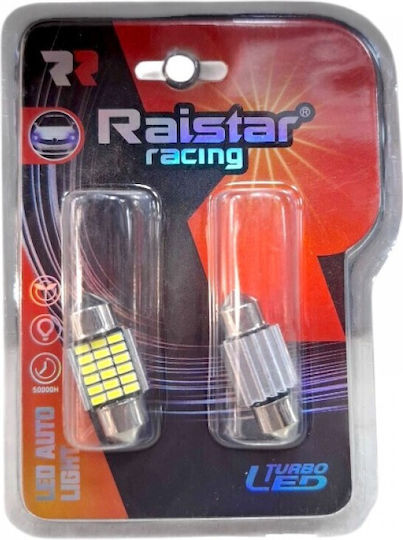Raistar Λάμπες Αυτοκινήτου LED 6000K Ψυχρό Λευκό 12V 2τμχ