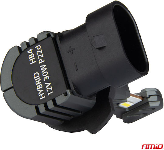 AMiO Lampen Auto Hybrid HB4-9006 Canbus LED 6000K Kaltes Weiß 12V 60W 2Stück