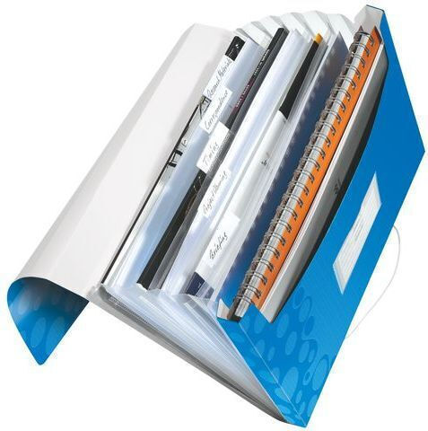 Leitz Clipboard Accordion for Paper A4 Blue 1pcs
