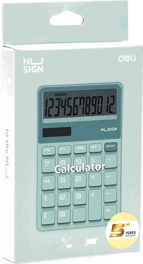 Deli Calculator in Green Color 1pcs
