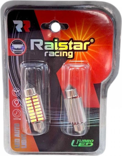 Raistar Lamps Car LED 6000K Cold White 12V 2pcs