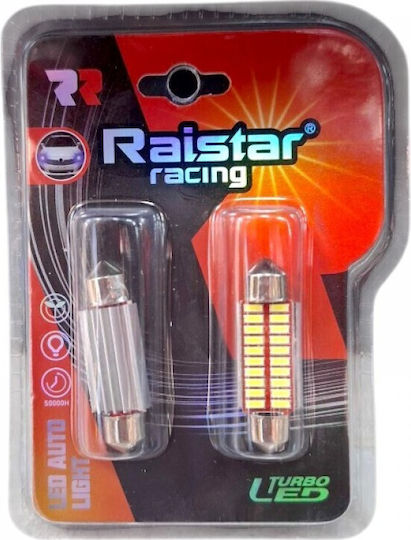 Raistar Λάμπες Αυτοκινήτου LED 6000K Ψυχρό Λευκό 12V 2τμχ