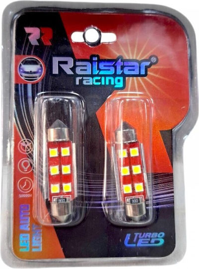 Raistar Λάμπες Αυτοκινήτου LED 6000K Ψυχρό Λευκό 12V 2τμχ