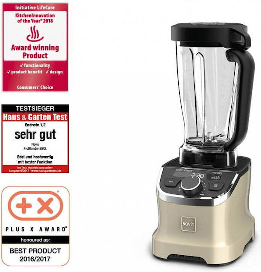 Novis Problender 880 Μπλέντερ με Κανάτα Tritan 1.9 lt 1400W Γκρι