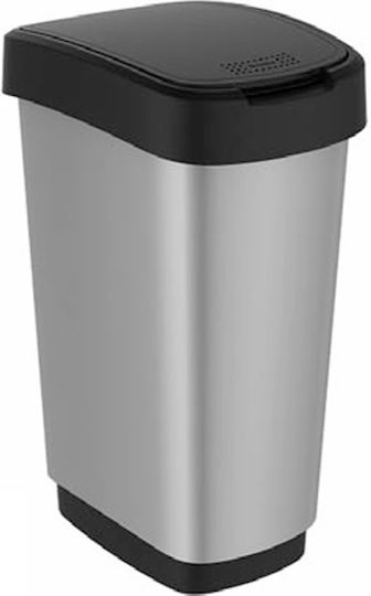 Delta Cleaning Plastic Waste Bin 50lt Gray