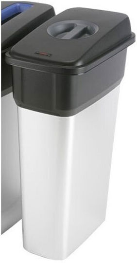 Delta Cleaning Μεταλλικός Κάδος Ανακύκλωσης 70lt Ασημί