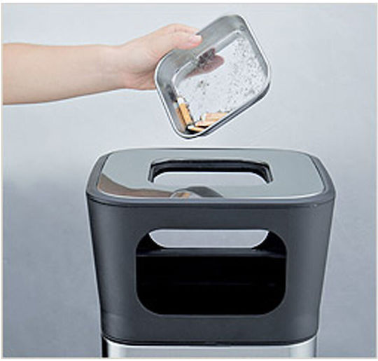 Delta Cleaning Μεταλλικός Κάδος Απορριμμάτων 30lt Inox