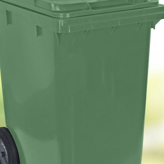 Green City International Plastic Wheeled Waste Bin 360lt Red