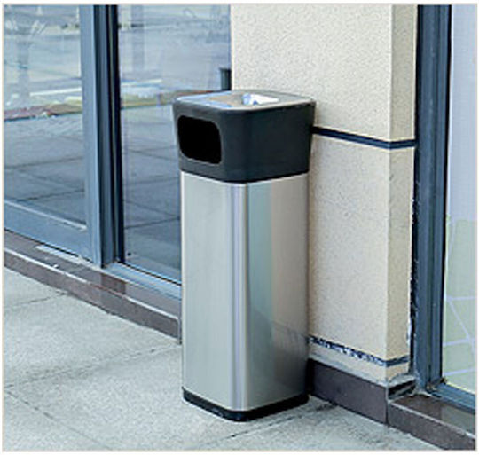 Delta Cleaning Μεταλλικός Κάδος Απορριμμάτων 30lt Inox