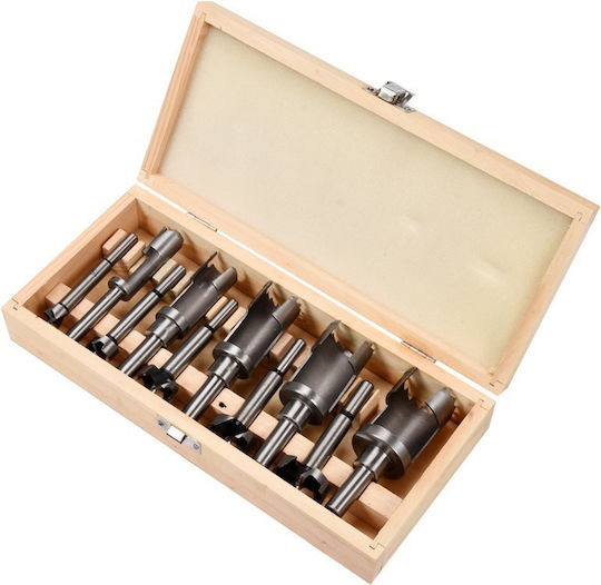 Yato Set of 10 Diamond Drills with Cylindrical Shank for Wood